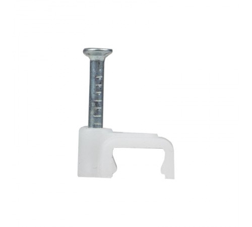 Скоба крепежная квадратная (плоская) (6мм.) (50шт.) EKF PROxima  plcn-ss-6  EKF