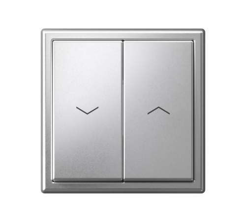 ArtGallery Алюминий Выключатель 2-клавишный ДЛЯ ЖАЛЮЗИ, 2х сх.4, 10А, механизм, быстрозажим. клем.  GAL000319S  SE