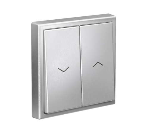 ArtGallery Алюминий Выключатель 2-клавишный ДЛЯ ЖАЛЮЗИ, 2х сх.4, 10А, механизм, быстрозажим. клем.  GAL000319S  SE