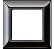 Рамка 1-кратная для вертикальной и горизонтальной установки;черная  AS581SW  Jung