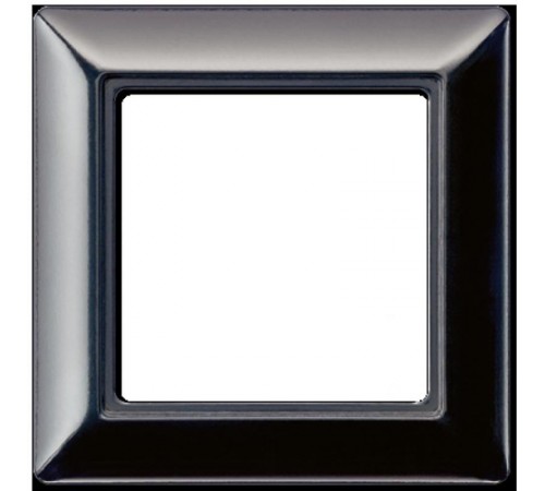 Рамка 1-кратная для вертикальной и горизонтальной установки;черная  AS581SW  Jung