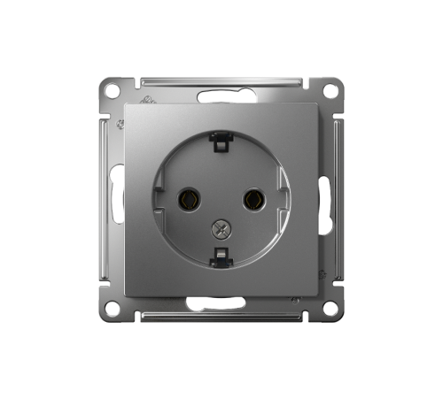 AtlasDesign Сталь Розетка с заземлением, 16А, механизм  ATN000943  SE