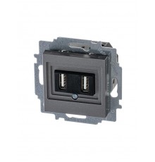 ABB Levit Сталь USB зарядка 2-ая  5014H-A00040 69W  2CHH290040A6069  ABB