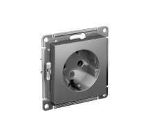 AtlasDesign Сталь Розетка с заземлением, 16А, механизм  ATN000943  SE