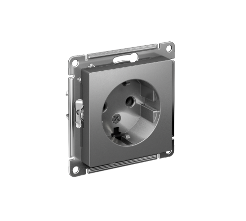 AtlasDesign Сталь Розетка с заземлением, 16А, механизм  ATN000943  SE