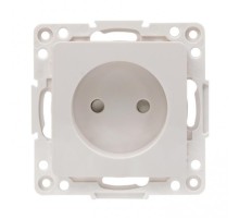 Стокгольм Механизм Розетки 1-местной б/з 10 А белый с защ. штор. PROxima  EYR10-022-10  EKF