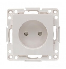 Стокгольм Механизм Розетки 1-местной б/з 10 А белый с защ. штор. PROxima  EYR10-022-10  EKF