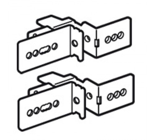 Комплект из 2 суппортов для монтажа лотка Lina 25 - XL3 800/XL3 4000 - 24 модуля  020570  Legrand