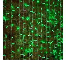 Гирлянда "Светодиодный Дождь" 2х1,5м, постоянное свечение, белый провод, 230 В, диоды ЗЕЛЁНЫЕ, 360 LED  235-114  NEON-NIGHT