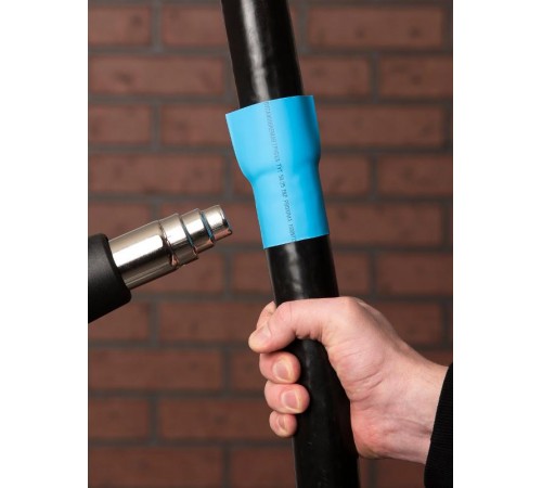 Термоусаживаемая трубка ТУТ нг 120/60 синяя рулон PROxima  tut-120-g  EKF