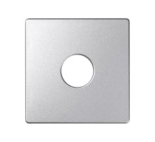 Simon 82 Накладка на аудиорозетку для подключения одной аудиоколонки, S82 Detail алюминий  82057-93  Simon