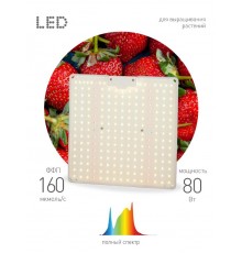 Фитопрожектор для растений светодиодный 80Вт FITO-80W-LED-QB Quantum board  Б0053285  ЭРА
