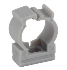 Крепеж-клипса (серый) для трубы d 20мм с фиксатором (100/1000/36000)  Б0047269  ЭРА