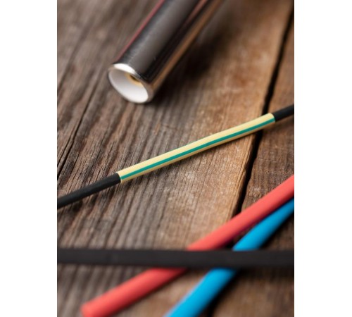 Термоусаживаемая трубка ТУТ нг 6/3 жел-зел EKF PROxima  tut-6-yg  EKF