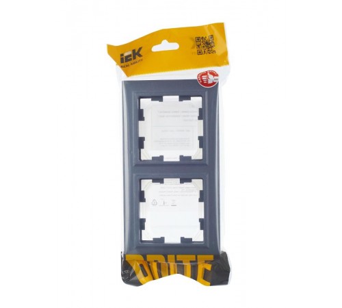 BRITE Рамка 2-ая IP44 РУ-2-БрМ-44 маренго  BR-M22-44-K35  IEK