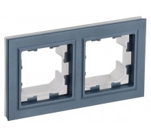 BRITE Рамка 2-ая IP44 РУ-2-БрМ-44 маренго  BR-M22-44-K35  IEK