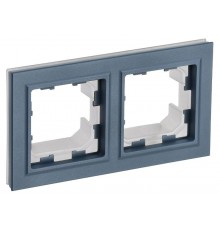 BRITE Рамка 2-ая IP44 РУ-2-БрМ-44 маренго  BR-M22-44-K35  IEK