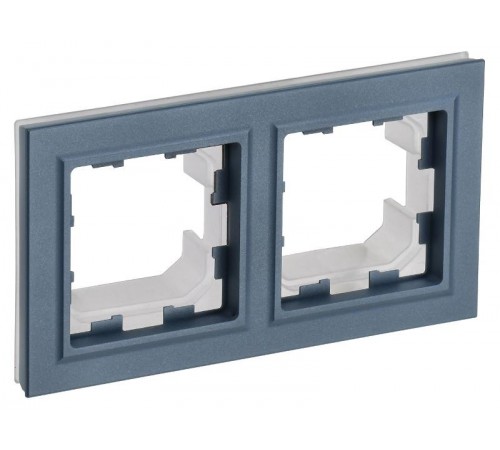 BRITE Рамка 2-ая IP44 РУ-2-БрМ-44 маренго  BR-M22-44-K35  IEK
