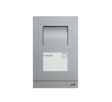 Станция вызова, аудио, одноклавишная, сталь  M21011P1-S  ABB
