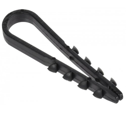 Дюбель-хомут 5х10мм круг. каб. нейл. черн. (100шт) GENERICA  UDH13-05-10-100-K02-G  GENERICA