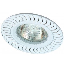 Светильник точечный встраиваемый под лампу GS-M392S MR16 50W G5.3 серебро  17927  FERON