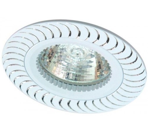 Светильник точечный встраиваемый под лампу GS-M392S MR16 50W G5.3 серебро  17927  FERON