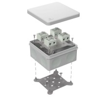 Коробка огнестойкая для о/п двухкомпонентная 60-0300-FR10.0-8 Е15-Е120 RAL7035 100х100х50 (14 шт/кор) серая  60-0300-7035-FR10.0-8  Промрукав