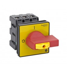 Выключатель-Разъединитель 3P 40A IP20 с красной рукояткой на дверцу 4 винта 1 замок  MSD40360R  SE