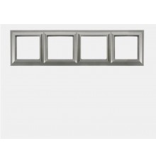 Рамка 4-поста; Eco Profi  Standart; термопласт; алюминий  EPS484AL  Jung