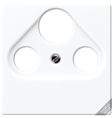 Крышка для SAT-TV-FM-розеток, фиксация винтом; дюропласт; слоновая кость; A500  A561PLSAT  Jung