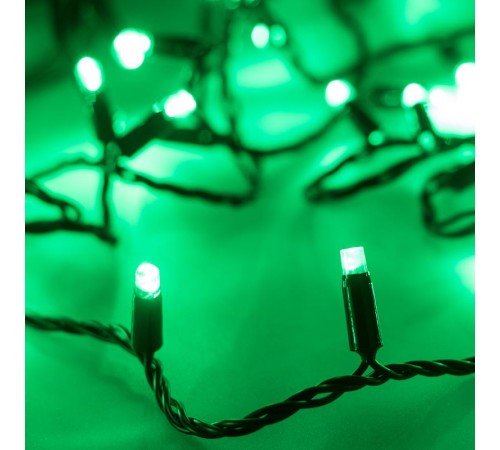 Светодиодная гирлянда ARD-STRING-CLASSIC-10000-BLACK-100LED-STD GREEN (230V, 7W)  025800  Arlight