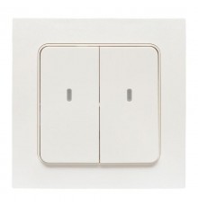Умный выключатель Стокгольм 2-кл. белый Zigbee  СonnectRCV-ST2-WD-ZBEKF