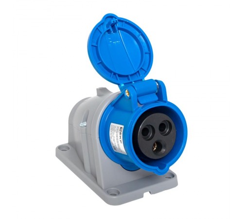 Розетка стационарная наружная 113 2Р+РЕ 16А 220В IP44 EKF PROXIMA  ps-113-16-220-PRO  EKF