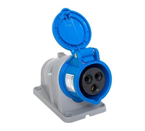 Розетка стационарная наружная 113 2Р+РЕ 16А 220В IP44 EKF PROXIMA  ps-113-16-220-PRO  EKF