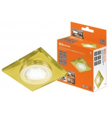 Светильник точечный встраиваемый под лампу СВ 03-02 MR16 50Вт G5.3 жёлтый/золото  SQ0359-0047  TDM