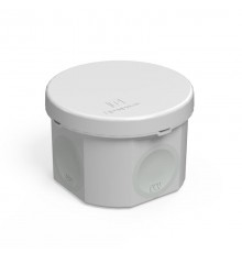 Коробка распределительная 70х50мм IP66 4 ввода серая для прямого монтажа двухкомпонентная безгалогенная (HF) (168шт/кор)  60-0110  Промрукав