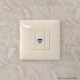 Компьютерная розетка RJ-45 без шторки в стену, кат.6 одинарная, "Avanti", "Ванильная дымка"  4405693  DKC