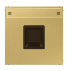 Плата (фиксация защёлкиванием) для одного модуля с полем для надписи; металл; латунь Classic ME1969-1NAWEC Jung