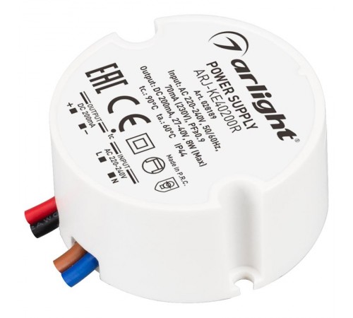 Блок питания ARJ-KE40200R (8W, 200mA, PFC)  028189  Arlight