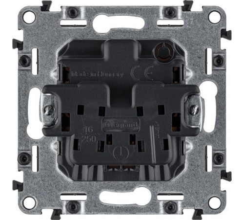 Valena LIFE DIY Сл.кость Розетка б/з, со шторками, безвинт зажим  753516  Legrand