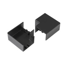 Поворот на 90 градусов 20х10 черный (4 шт/комп) для кабельного канала  PR08.12907  Промрукав