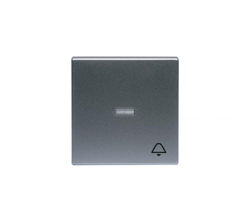 Клав. для 1-клав. вызвонокателей/перекл./кнопок с символом "звонок", прозрачная линза, Impressivo, алюминий  1789KL-83   2TKA000563G1  ABB