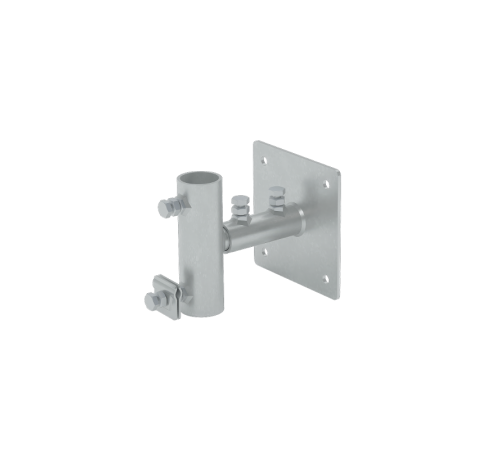 Кронштейн бокового крепления молниезащитной мачты М42 мм с держателем для прутка  5-10 мм HD  KBK-M42 HD  КМ-профиль