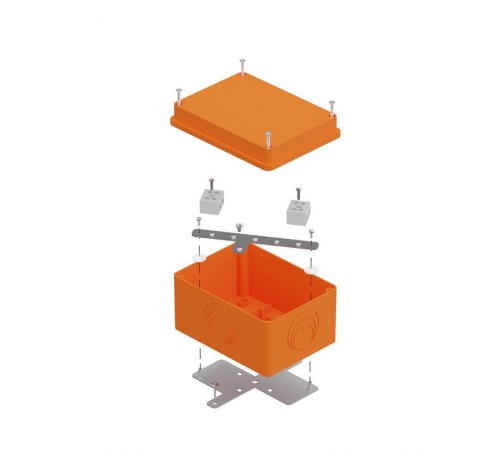 Коробка огнестойкая для о/п 40-0351-FR10.0-4 E15-E120 для о/п RAL2004 150х110х90 (6 шт/кор)  40-0351-FR10.0-4  Промрукав