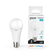 Лампа светодиодная LED 20Вт E27 220В 4100К Elementary A60  23229  Gauss