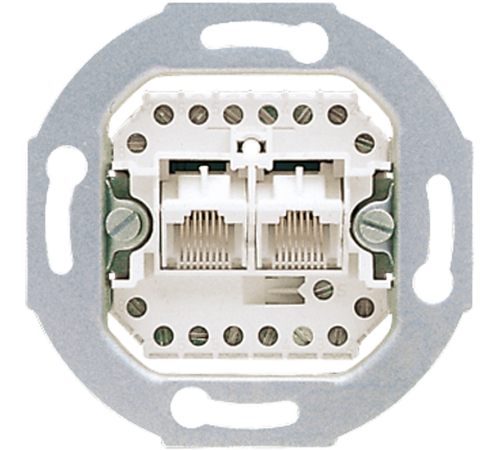 Телефонная UAE розетка, 8-ми полюсная; два терминала  UAE8-8UPO  Jung