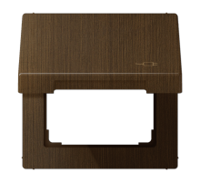 Рамка с подпружиненной крышкой для механизмов 50*50, с символом "Вилка" ME2990KLSOCAT Jung