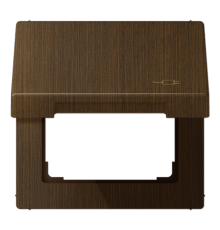 Рамка с подпружиненной крышкой для механизмов 50*50, с символом "Вилка" ME2990KLSOCAT Jung