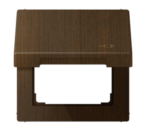 Рамка с подпружиненной крышкой для механизмов 50*50, с символом "Вилка" ME2990KLSOCAT Jung