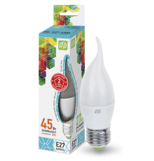 Лампа светодиодная LED-СВЕЧА НА ВЕТРУ-standard 5Вт 230В Е27 4000К 450Лм  4690612004549  ASD